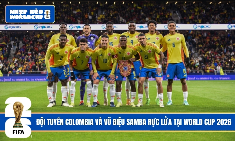 Teams photo of Colombia before match