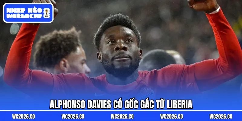Alphonso Davies có gốc gác từ Liberia