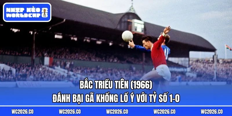 Bắc Triều Tiên (1966): Đánh bại gã khổng lồ Ý với tỷ số 1-0