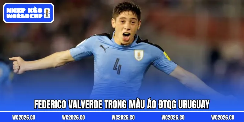 Federico Valverde trong màu áo ĐTQG Uruguay