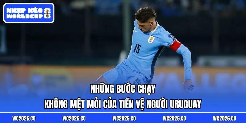 Những bước chạy không mệt mỏi của tiền vệ người Uruguay