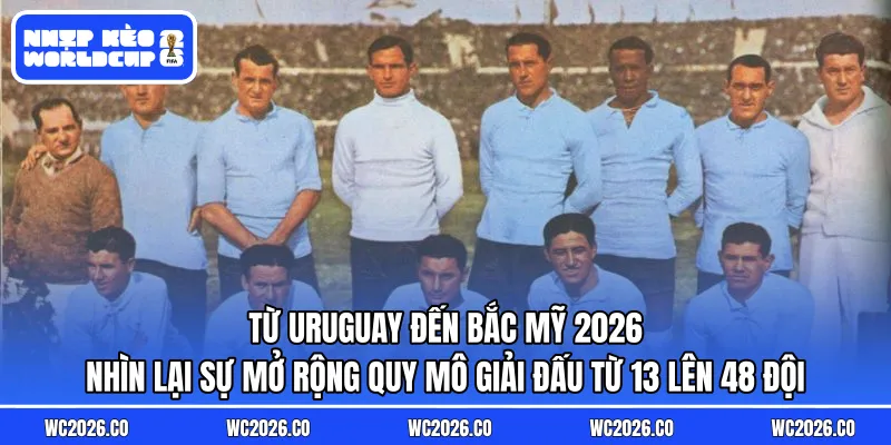 Từ Uruguay Đến Bắc Mỹ 2026 – 100 Năm Một Hành Trình: Nhìn lại sự mở rộng quy mô giải đấu từ 13 lên 48 đội