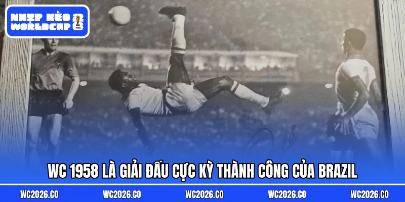 WC 1958 là giải đấu cực kỳ thành công của Brazil