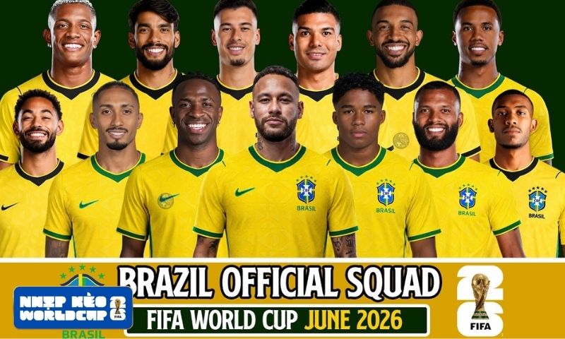 Đội tuyển Brazil vừa công bố danh sách đội hình tham dự World Cup 2026