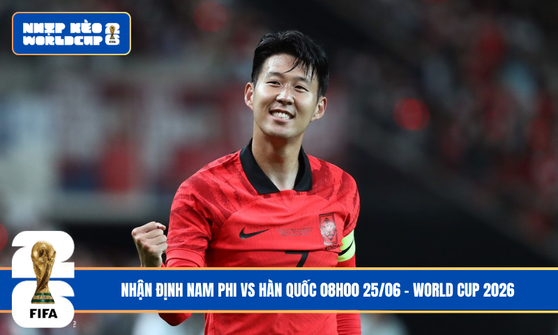 Đội hình dự kiến trước trận Nam Phi vs Hàn Quốc