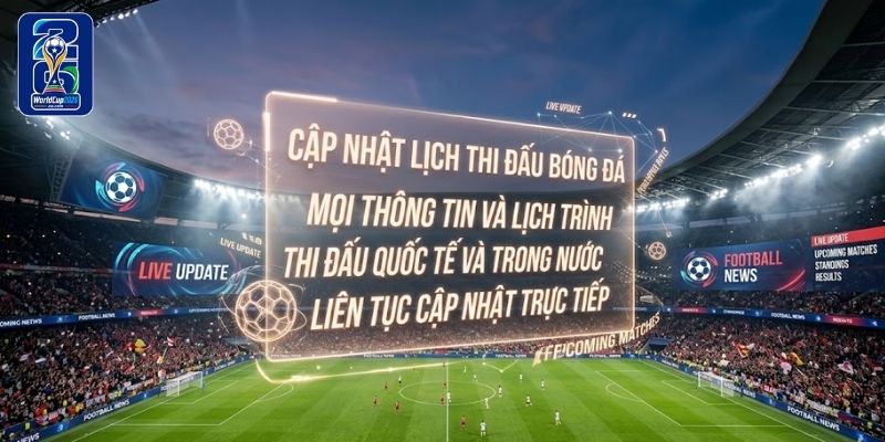 Cập nhật lịch trình thi đấu thường xuyên giúp bạn chủ động sắp xếp thời gian hợp lý