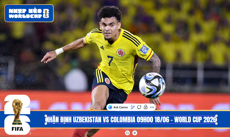 Nhận Định Uzbekistan vs Colombia 09h00 18/06 – World Cup 2026