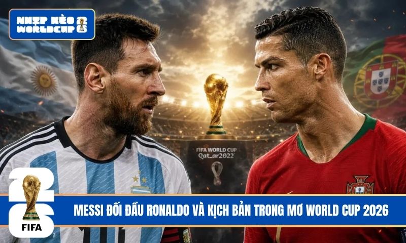 Messi đối đầu Ronaldo và kịch bản trong mơ World Cup 2026