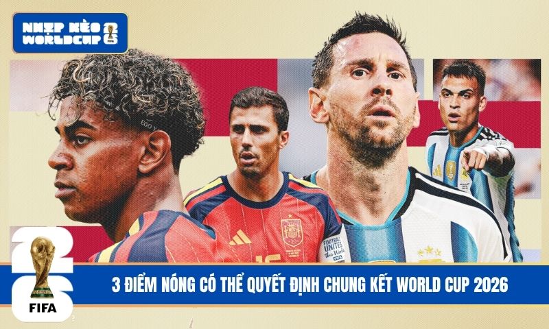 3 điểm nóng có thể quyết định chung kết World Cup 2026
