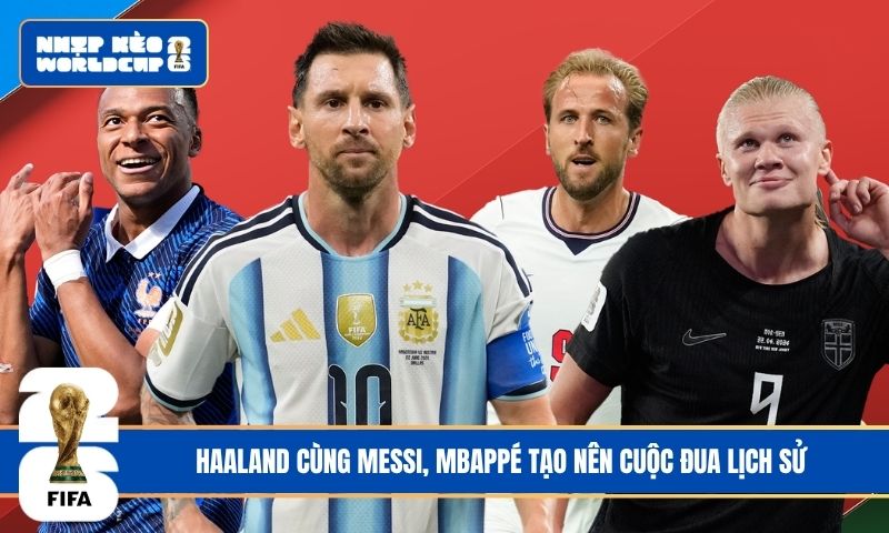 Haaland cùng Messi, Mbappé tạo nên cuộc đua lịch sử