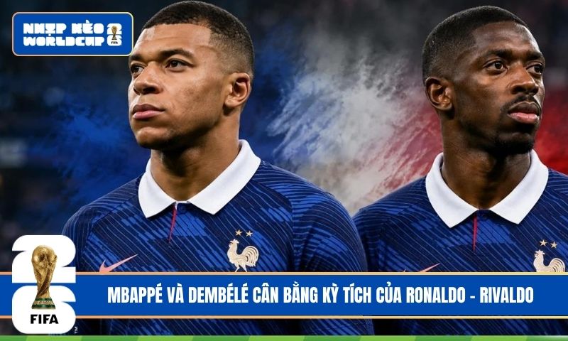 Mbappé và Dembélé cân bằng kỳ tích của Ronaldo – Rivaldo