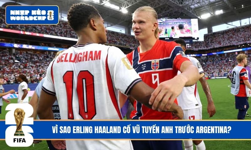 Vì sao Erling Haaland cổ vũ tuyển Anh trước Argentina?