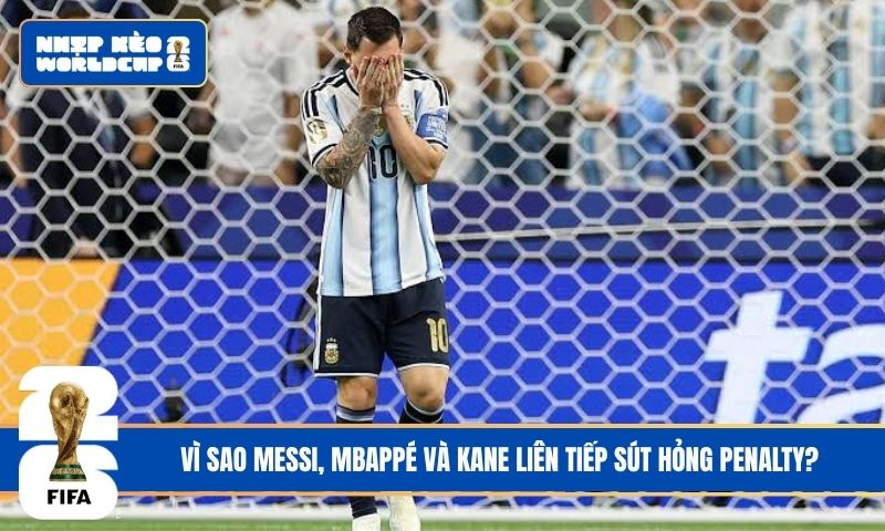 Vì sao Messi, Mbappé và Kane liên tiếp sút hỏng penalty?